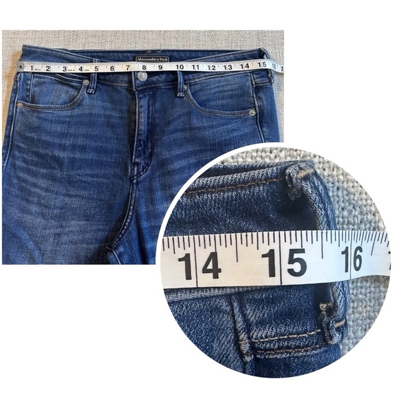 ABERCROMBIE & FITCH Signature Collection Jeans Distressed High-low Raw Hem W 29 - Picture 12 of 16